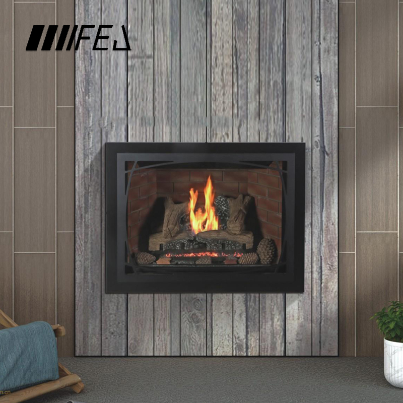 Efficient and convenient gas fireplace
